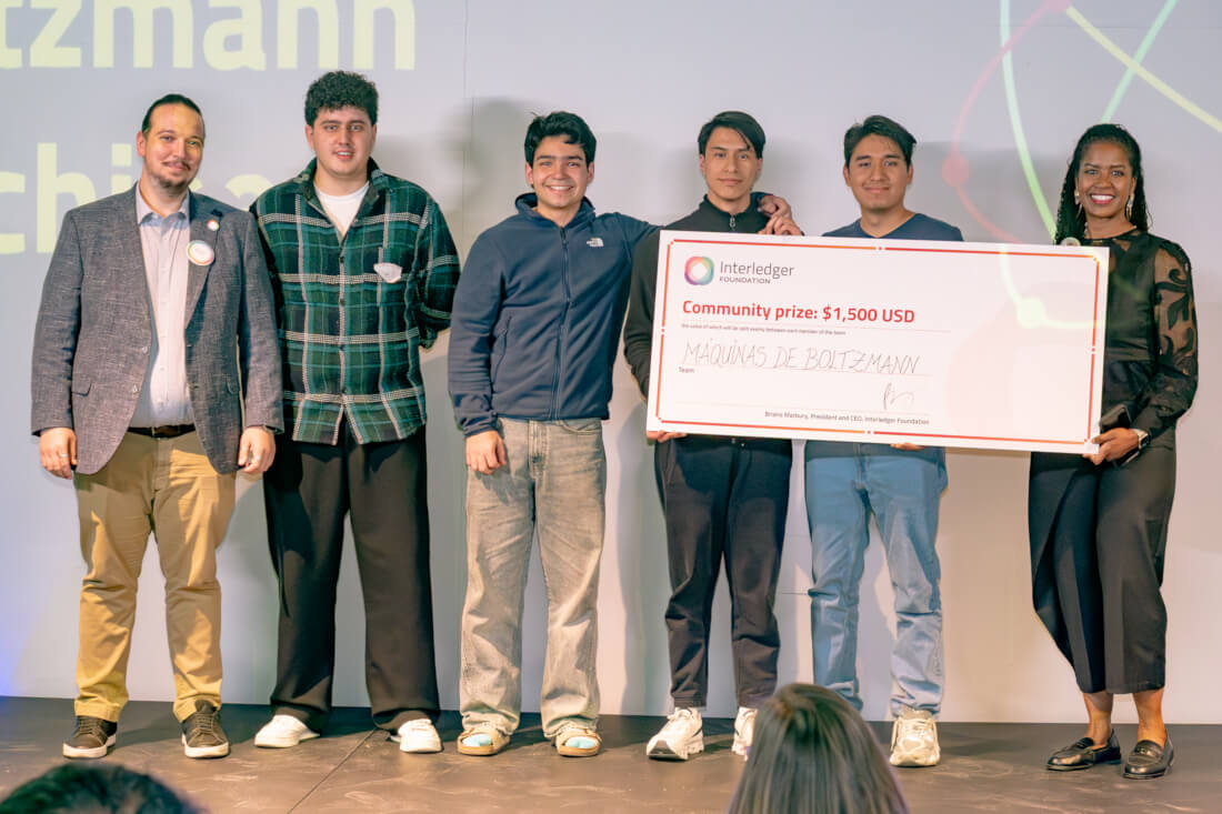 Máquinas de Boltzmann, community-prize winners at the Interledger Hackathon 2025.