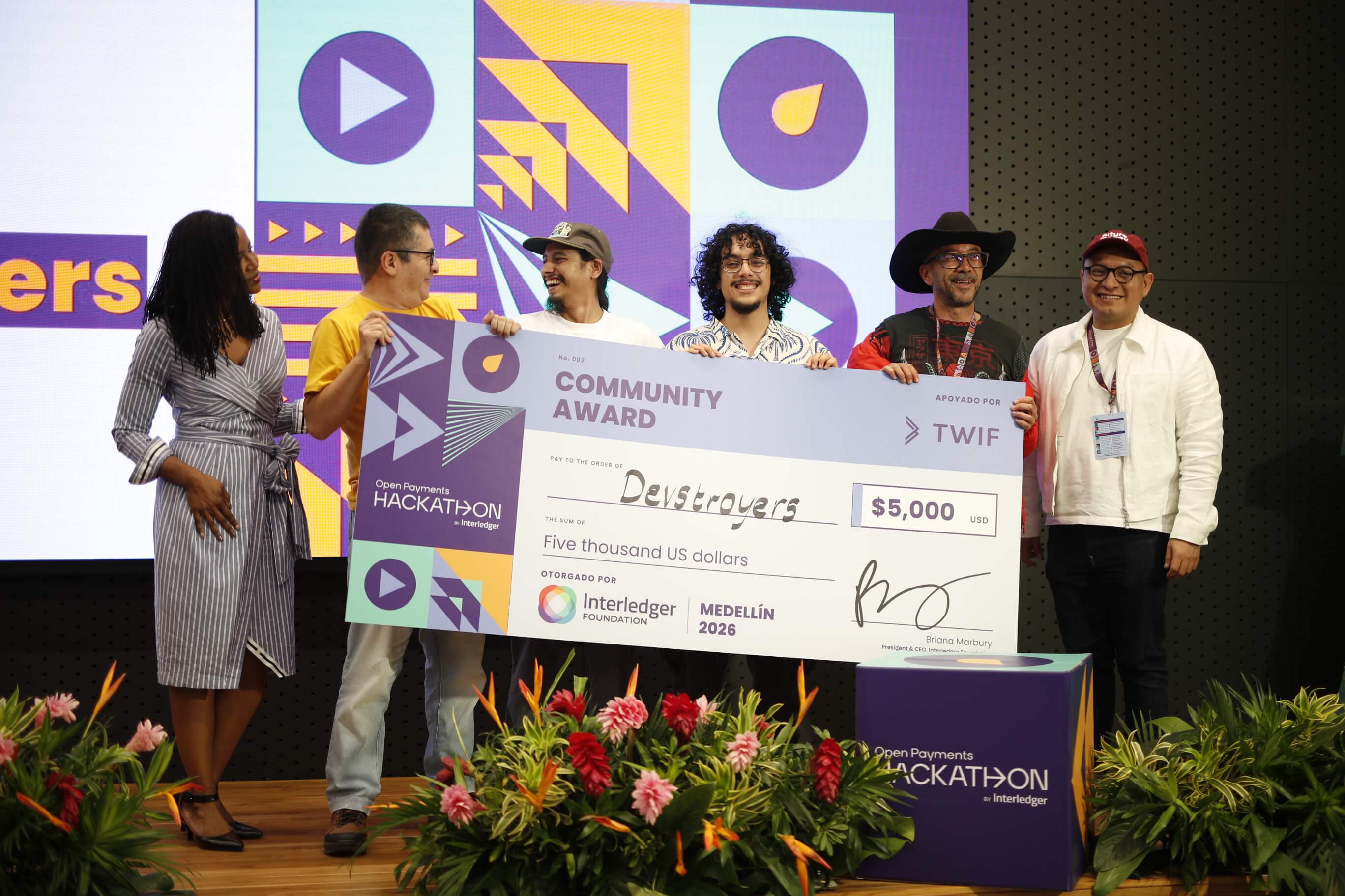 Devstroyers - winners of the community award